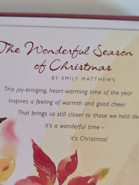 NWT 16 Poinsettias American Greetings Christmas Cards Sealed Box Holiday Cheer - Picture 3 of 5